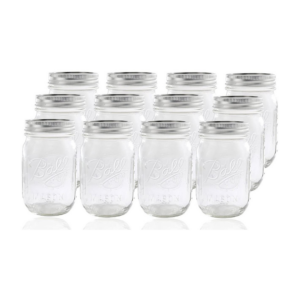 Glass Mason Jar with Lid